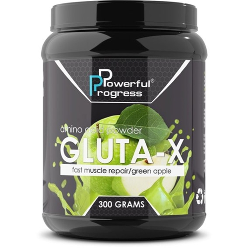 Глютамин для спорта Powerful Progress Gluta Х 300 g /30 servings/ Apple