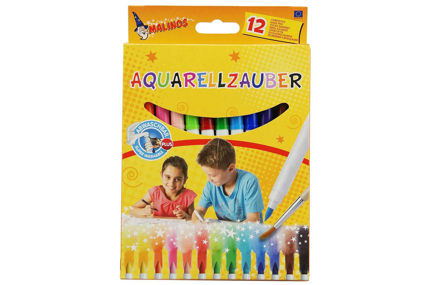 Фломастеры Malinos акварельные Aquarellzauber, 12 шт