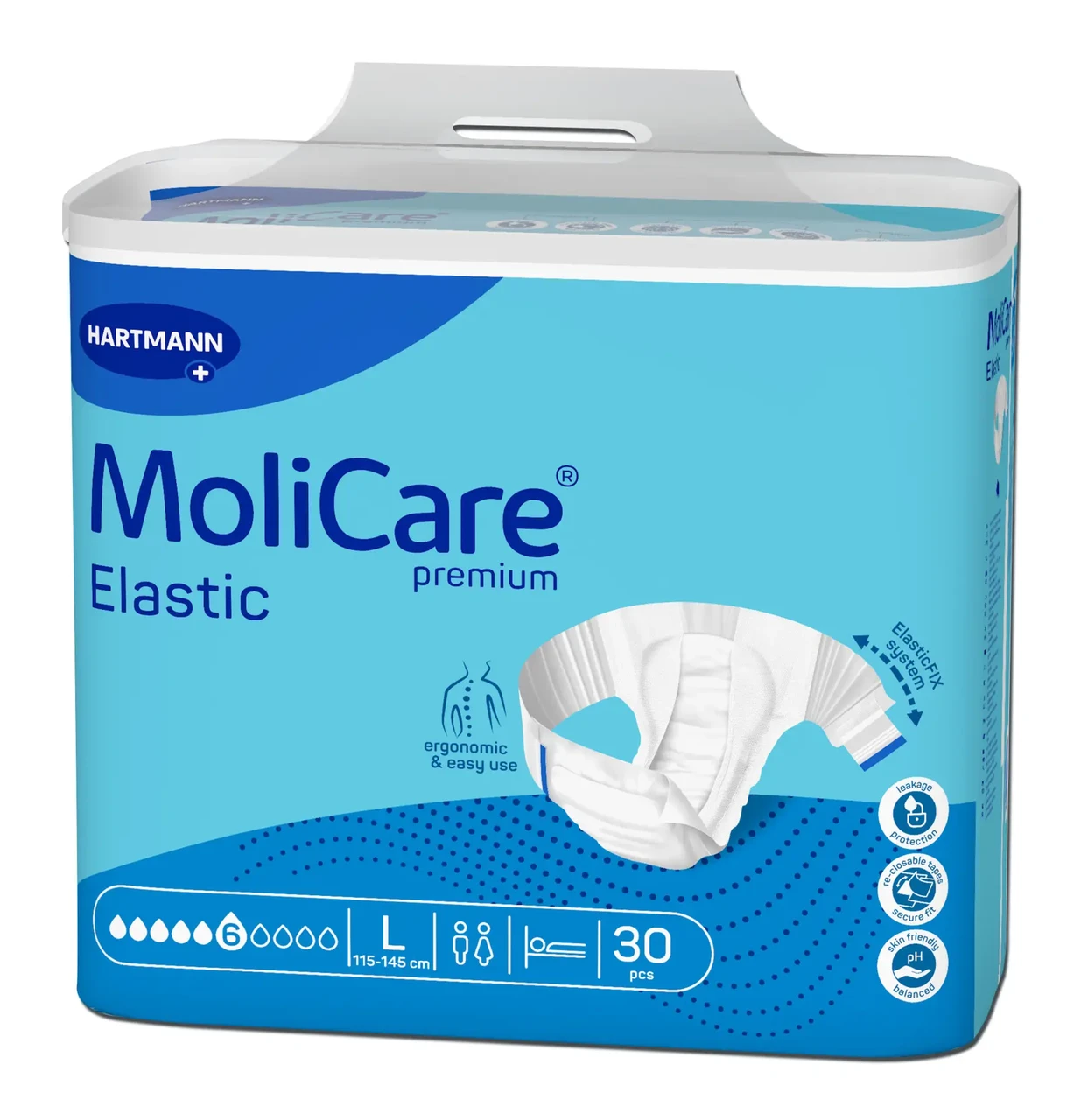 Подгузники для взрослых Paul Hartmann MoliCare Premium Elastic L 30 шт