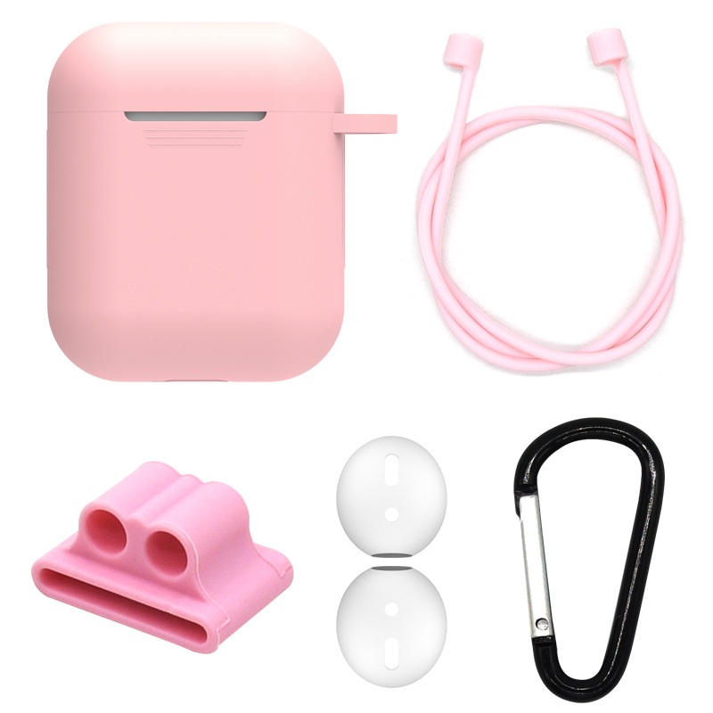 Чехол силиконовый DS Case для Apple AirPods/ AirPods 2 Pink (343532333)