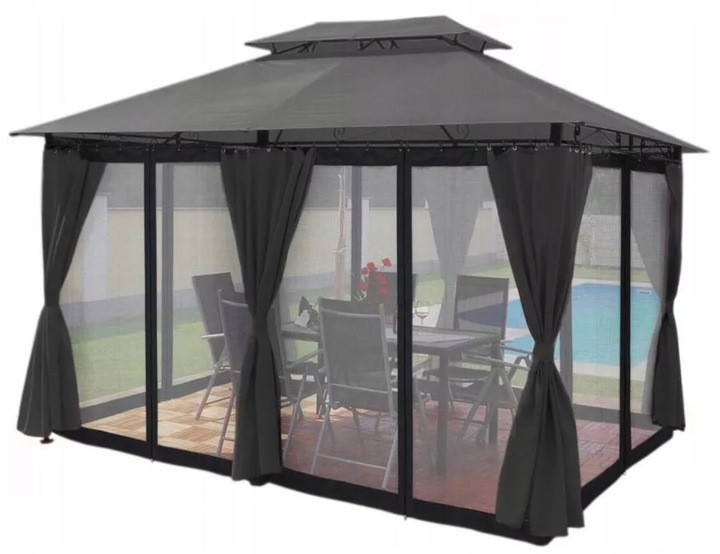 Павильон садовый Garden Line TOTEM GREY с москитной сеткой