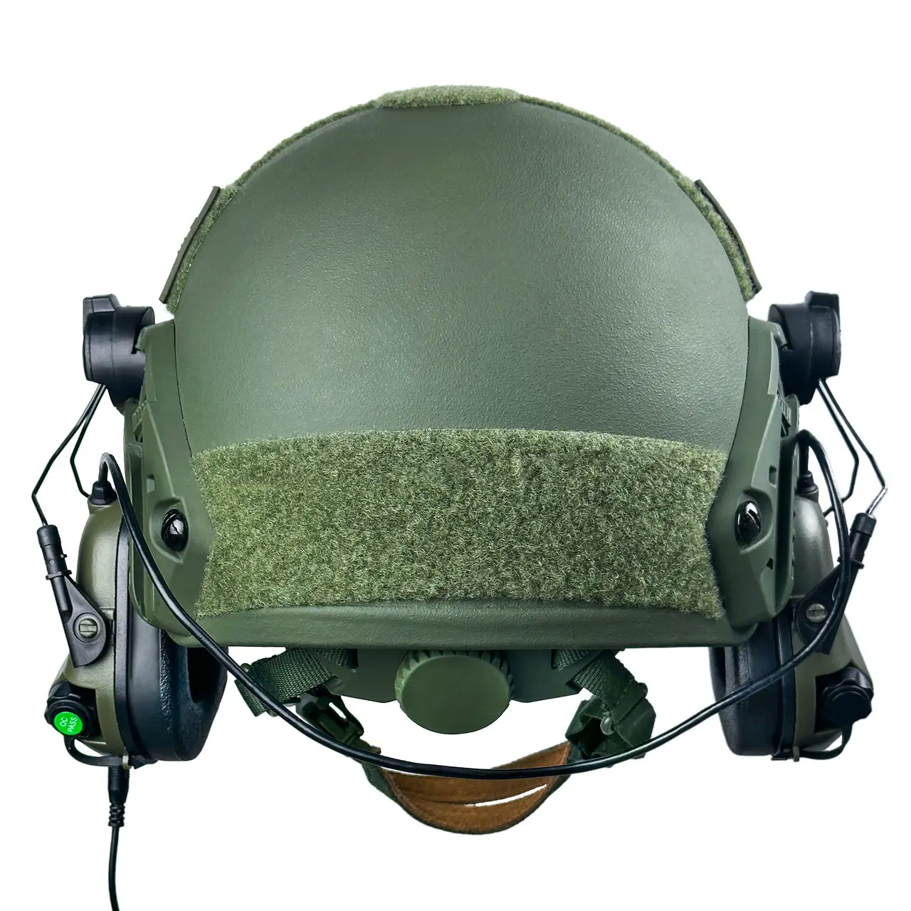 Шлем кевларовый FAST NIJ IIIA и наушники Earmor M31H Mod3 L Ranger Green