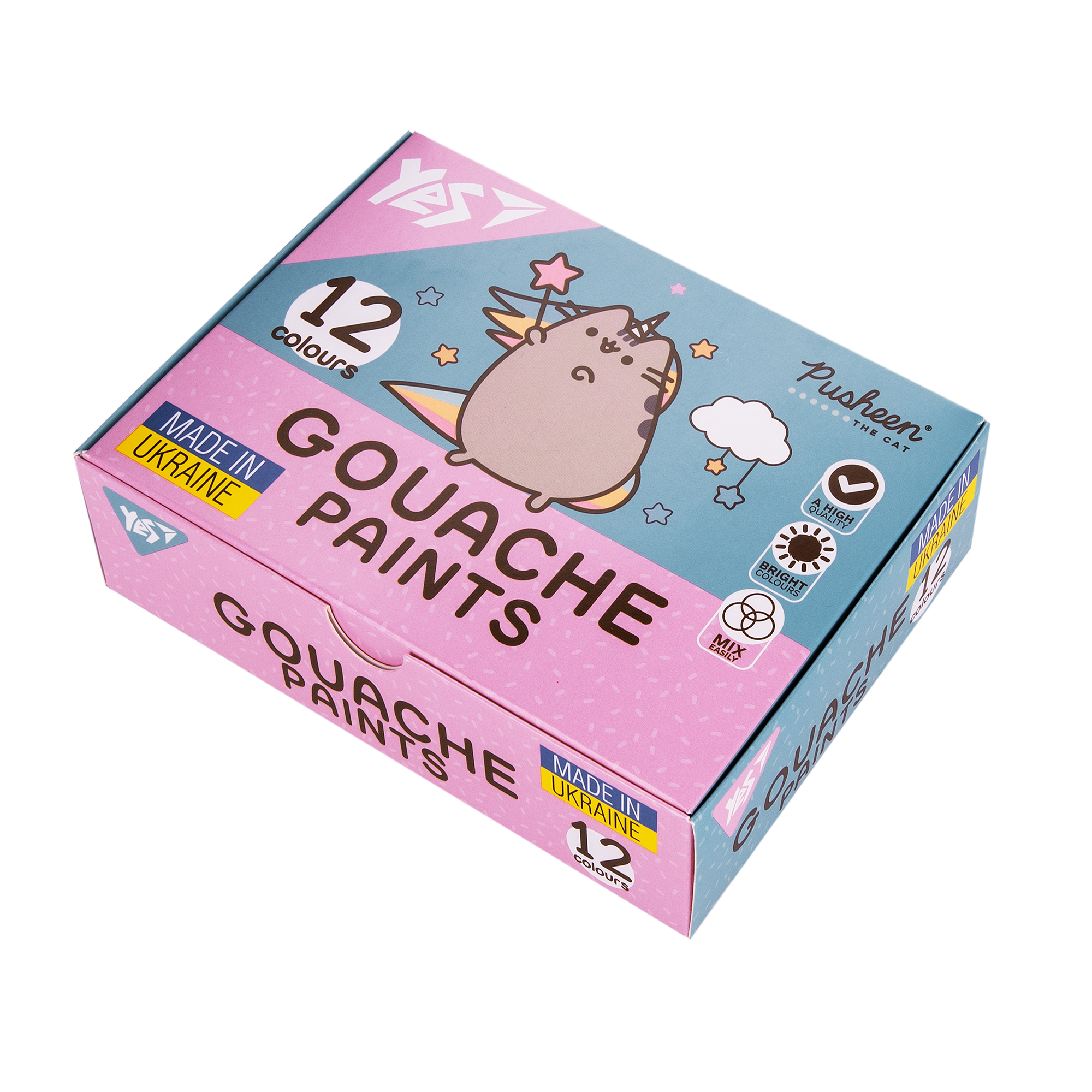 Краски гуашевые Yes Pusheen 12 цветов 20 мл (230402)