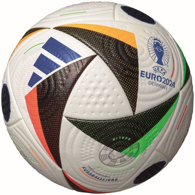 Мяч Adidas Euro24 Fussballiebe 5 Разноцветный (IQ3682)