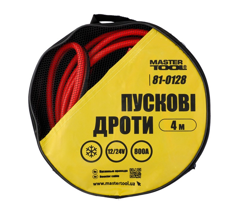 Провода пусковые MASTERTOOL 800 А 4 м (81-0128)