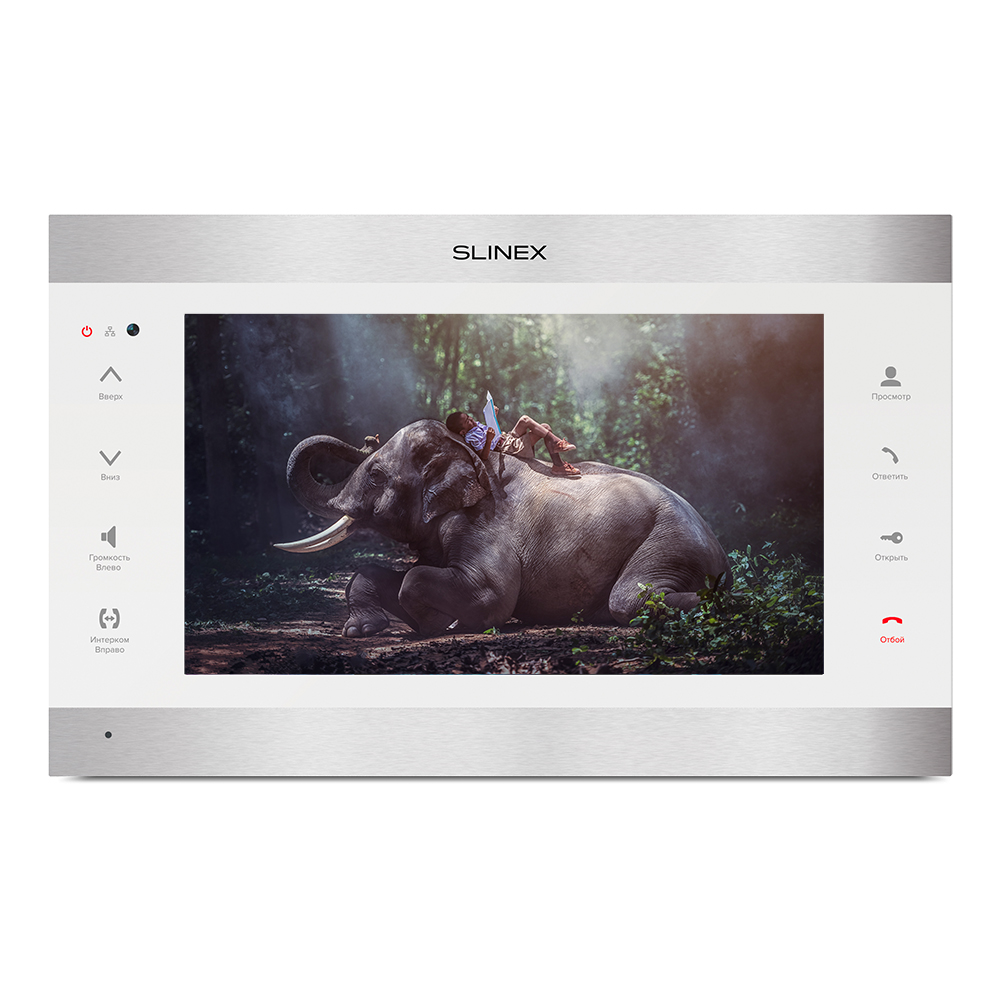IP-відеодомофон Slinex SL-10IPT FHD (silver + white)