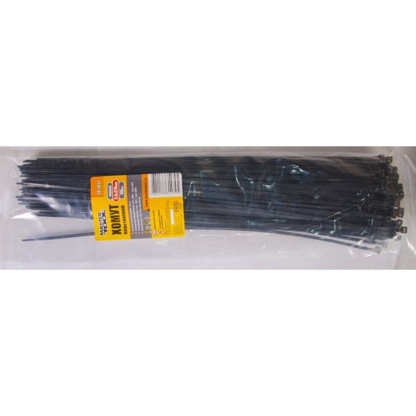 Хомут MASTERTOOL GM 3,6*370 мм черный 100 шт (20-1851)