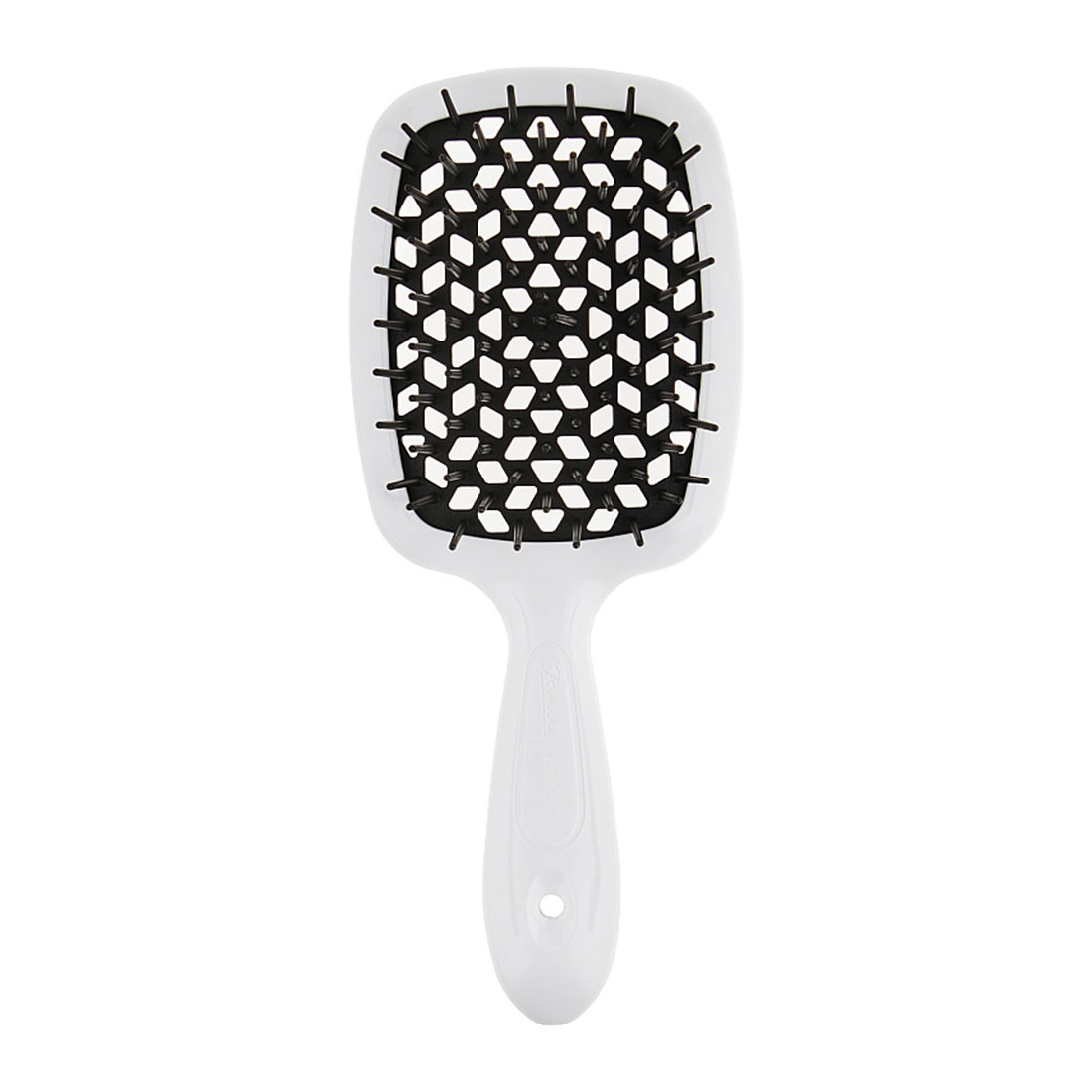 Щітка для волосся біла з чорним Superbrush Janeke