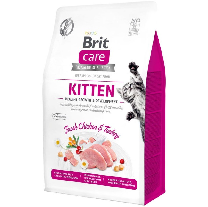 Корм Brit Суxой Care Cat Gf Kitten HGrowth & Development для котят (171279\0686) 0.4 кг