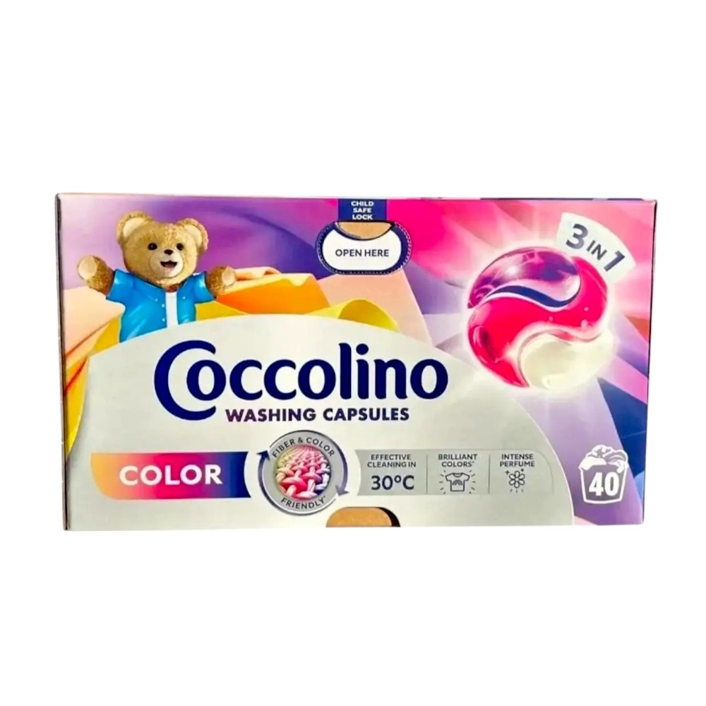 Капсулы для стирки цветных вещей Coccolino Color 40 шт