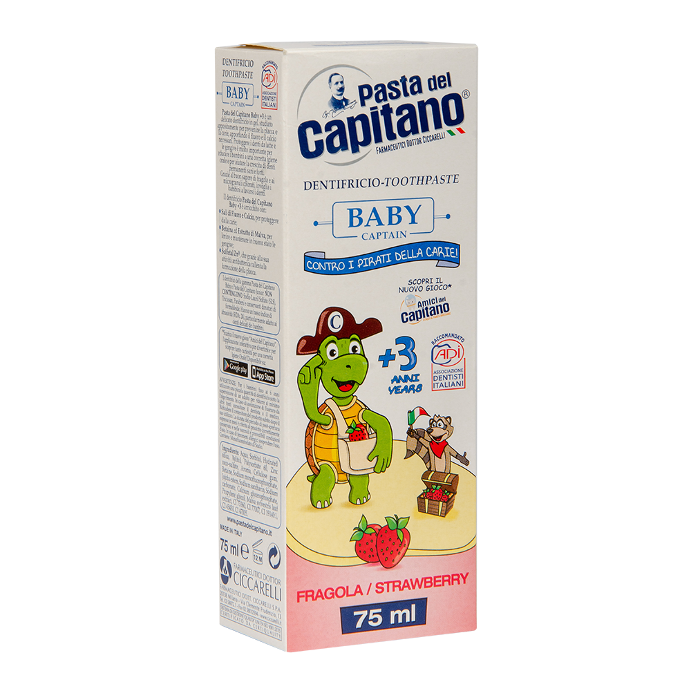 Зубна паста Pasta Del Capitano Baby Strawberry 3+ 75 мл