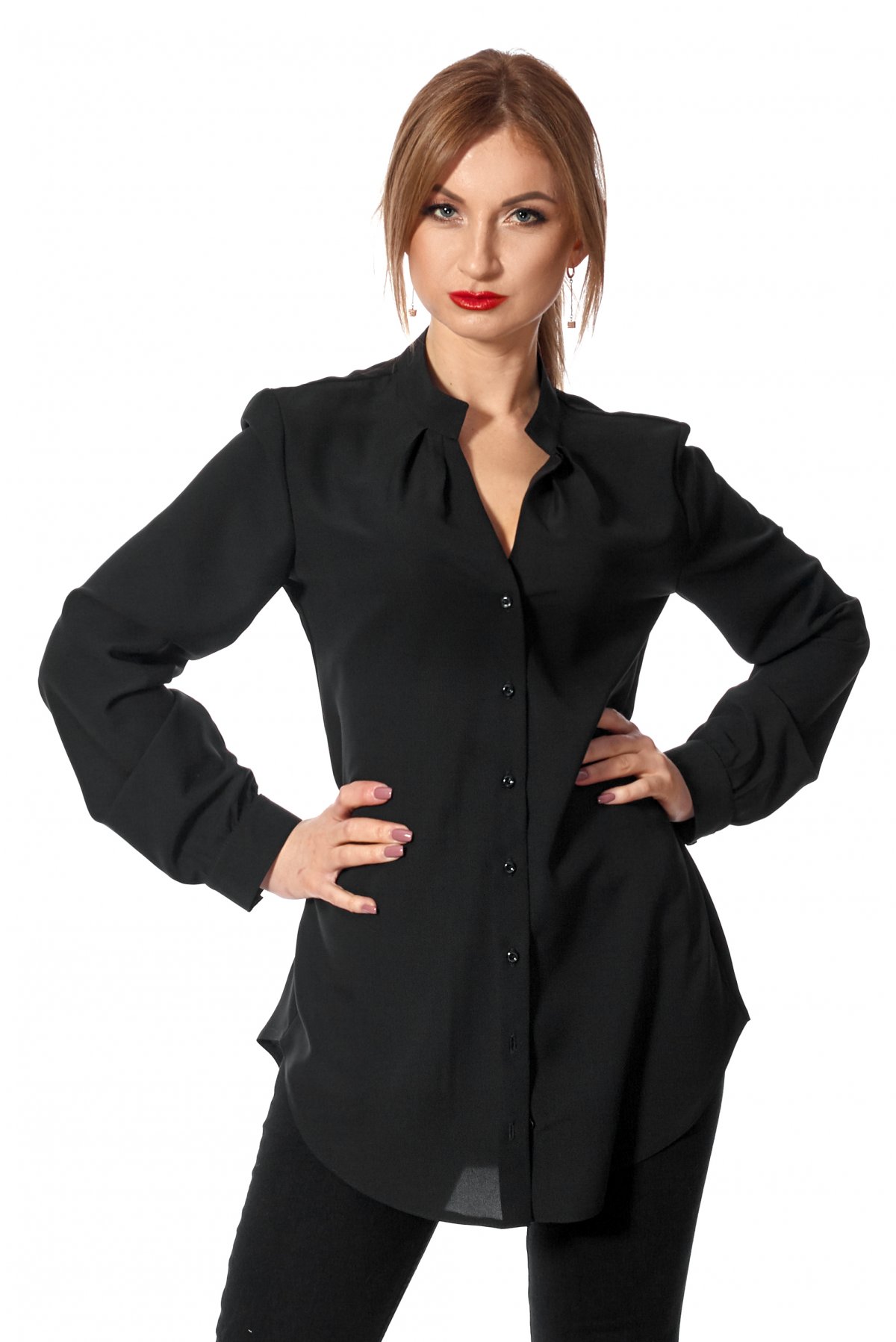 Блуза SL-FASHION 50-52 Чорний (SLF-443.03-3)