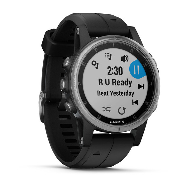 Спортивний годинник Garmin Fenix ​​5S plus Silver/Black (010-01987-21)