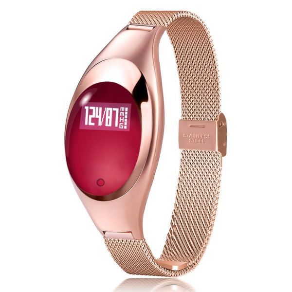 Фітнес браслет Smart Band SiMax Z18 Girl Tonometr Золота сталь (SBZ18TGS)