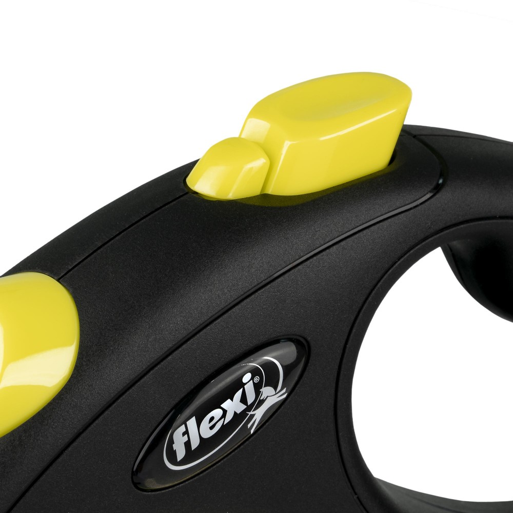 Рулетка для собак Flexi New Neon L с лентой 5 м 25 кг Желто-черный (FL 031711)
