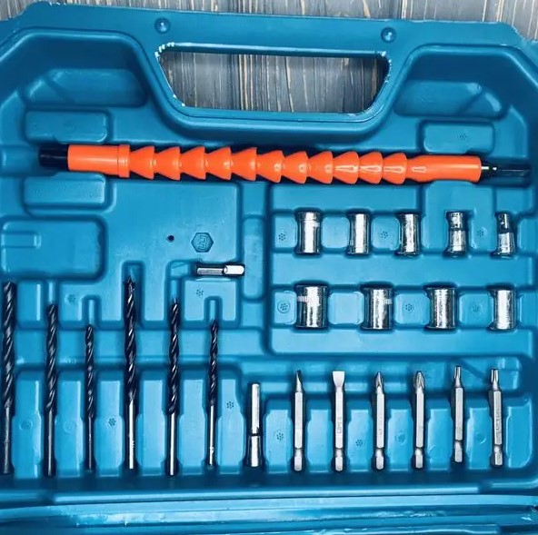 Шуруповерт аккумуляторный OPT-TOP Cordless Drill с набором инструментов в кейсе (2104618577)