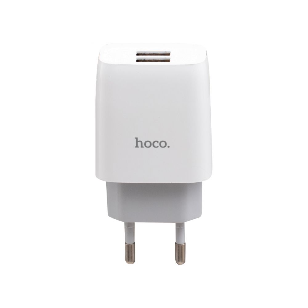 Зарядний пристрій Hoco C73A 2 USB Micro Білий