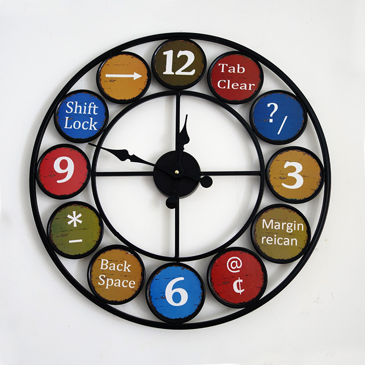 Годинник настінний R-Clock Loft  60 см Різнокольоровий (RC1001-A)
