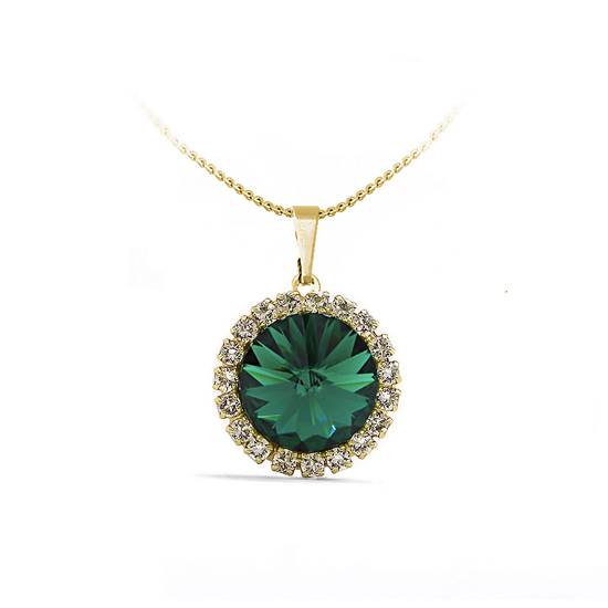 Підвіс з ланцюжком KOBI Rivoli Strass Ø 16 мм зі Swarovski (7430-3090-13-35)