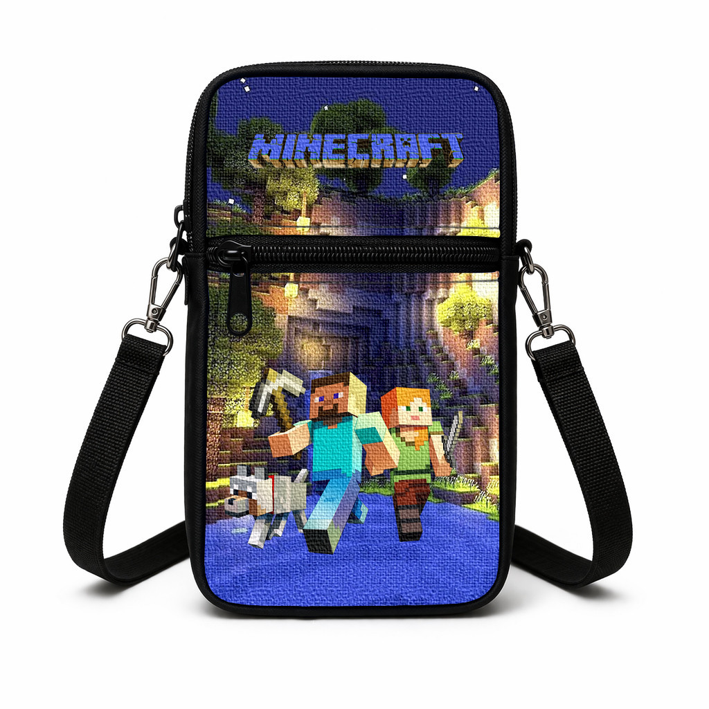 Дитяча сумка через плече з принтом Minecraft 19×10×5 см — арт. 3015352150