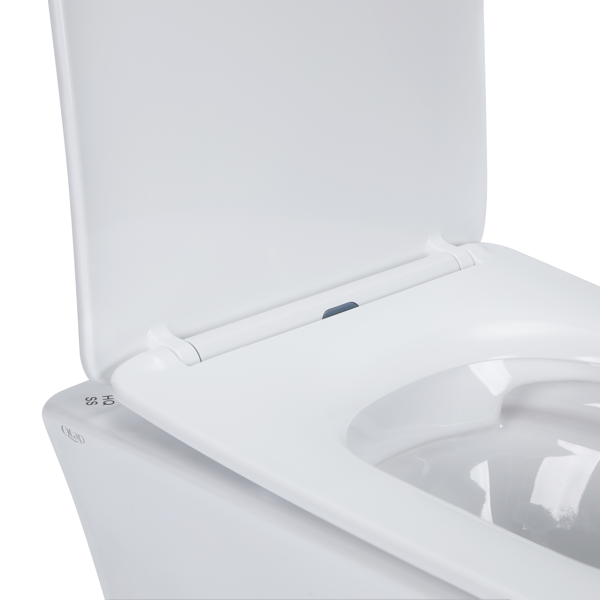 Унитаз Подвесной Qtap Presto Безободковый С Сиденьем Slim Soft-Close Qt24332615Ew