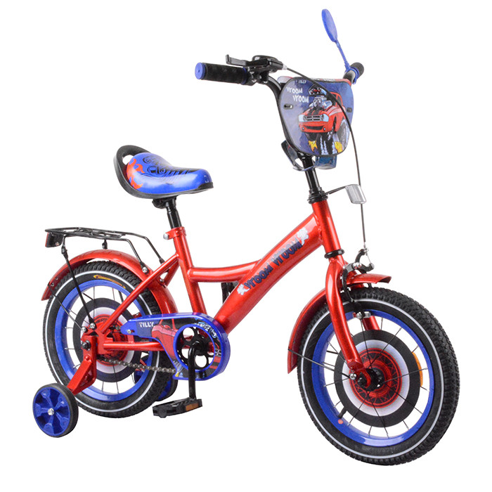 Велосипед 2-х колёсный TILLY Vroom 14 T-214212 red + blue