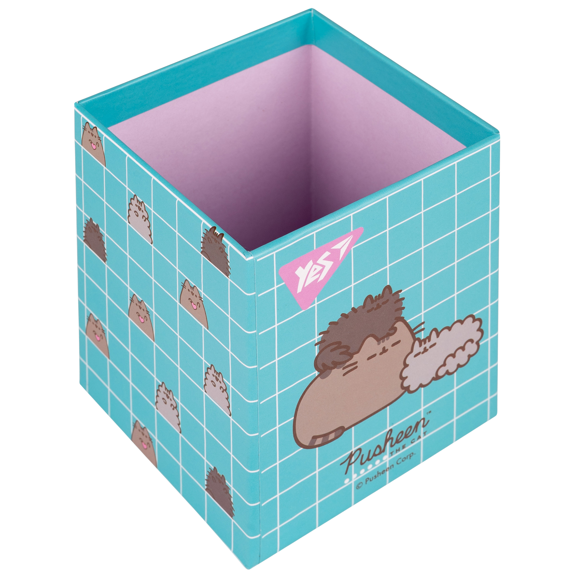 Стакан для письменных принадлежностей YES Pusheen 8х8х10 см Разноцветный (708216)