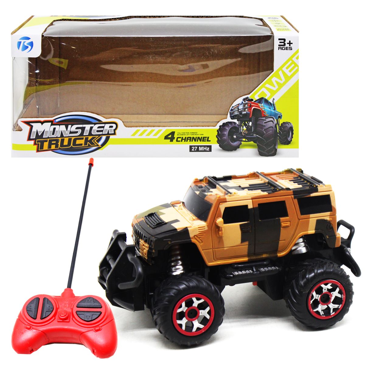 Джип на радиоуправлении Monster Truck хаки MIC (866-3B)