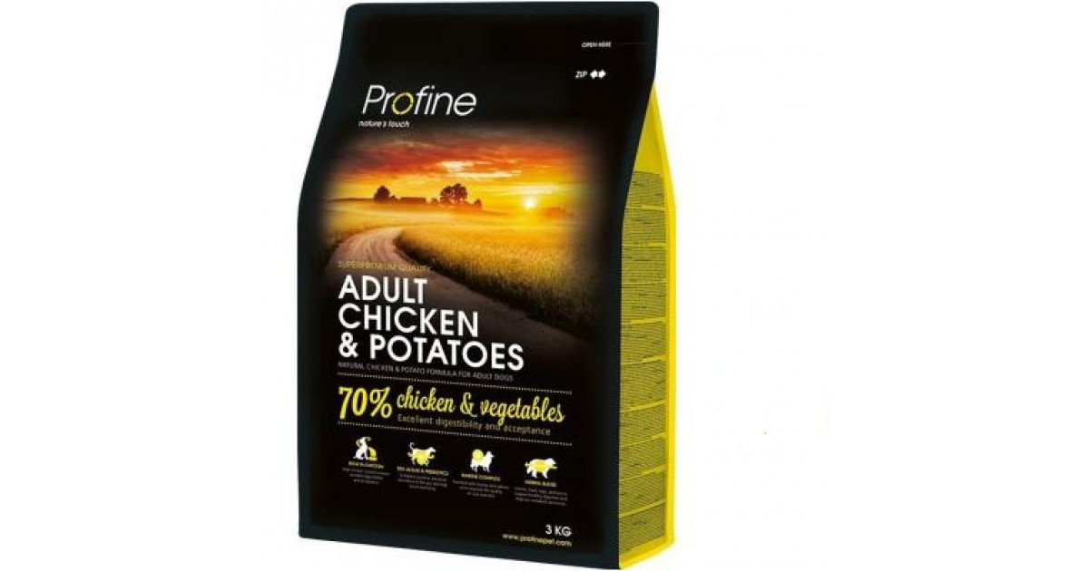 Сухой корм Profine Adult Chicken  Potato 3 kg (для взрослых собак)