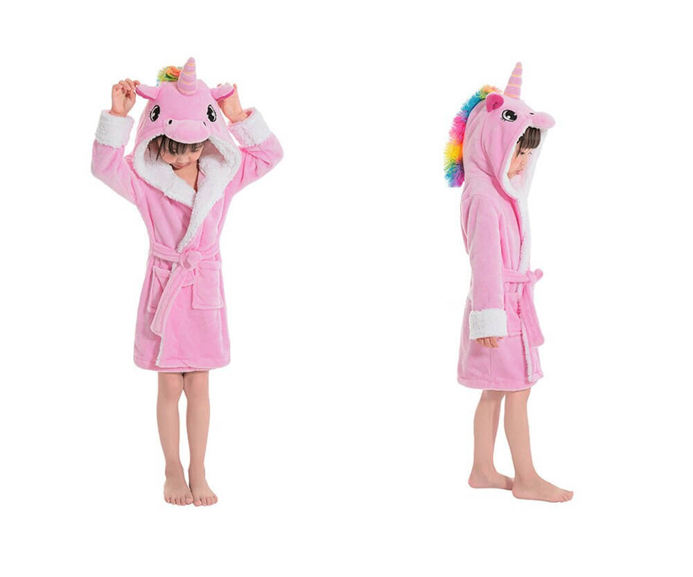 Халат детский BearWear Единорог New S 100 - 110 см Розовый (1000052-S)