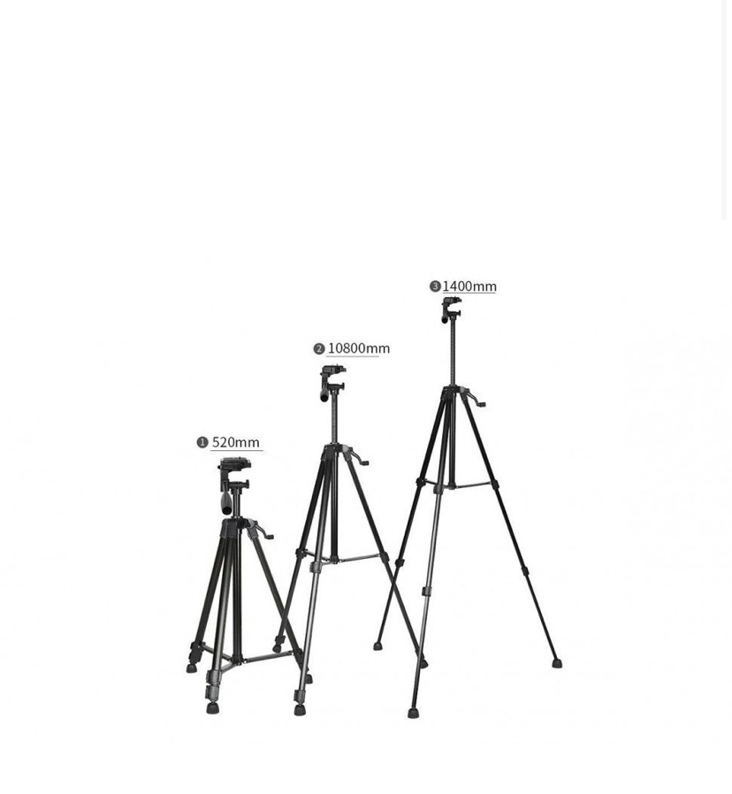 Штатив для смартфона камери та фотоапарата TRIPOD 3366 Чорний