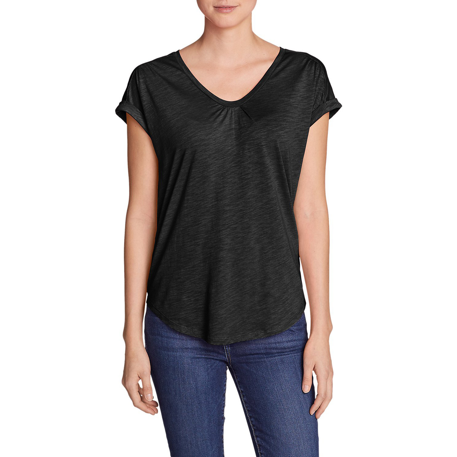 Туніка Eddie Bauer Women Slub Tunic S Чорна (792-0989BK-S)