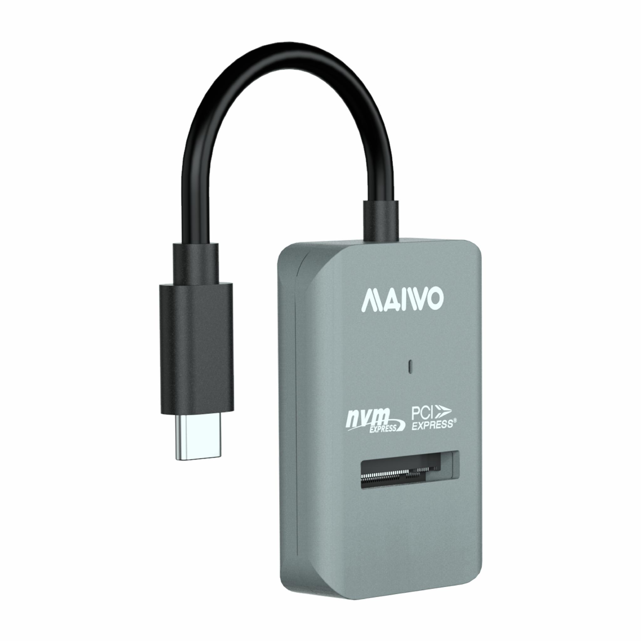 Док-станция Maiwo M.2 NVMe PCIe USB 3.1 Type-C Серый (K1696P 6402)