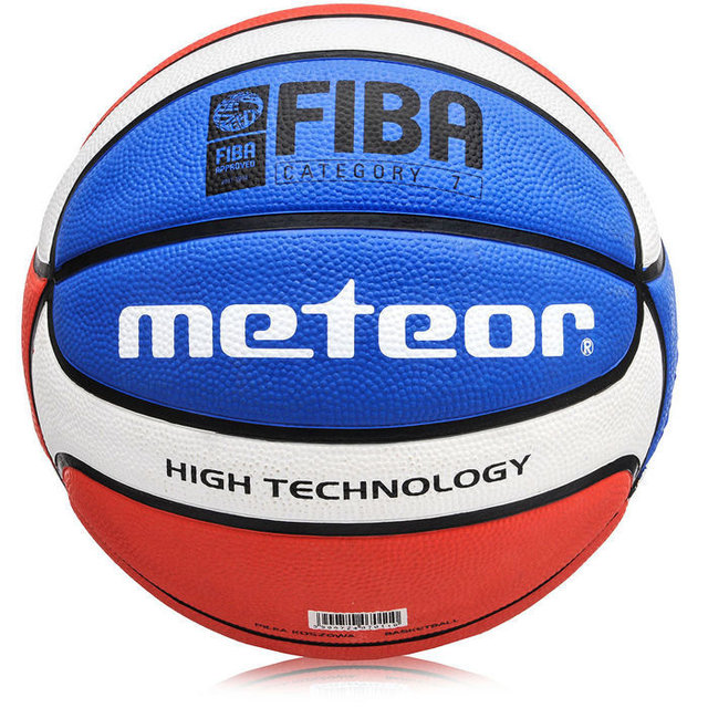 Баскетбольний м'яч Meteor BR7 FIBA ​​розмір 7 White-Red-Blue (m0012)