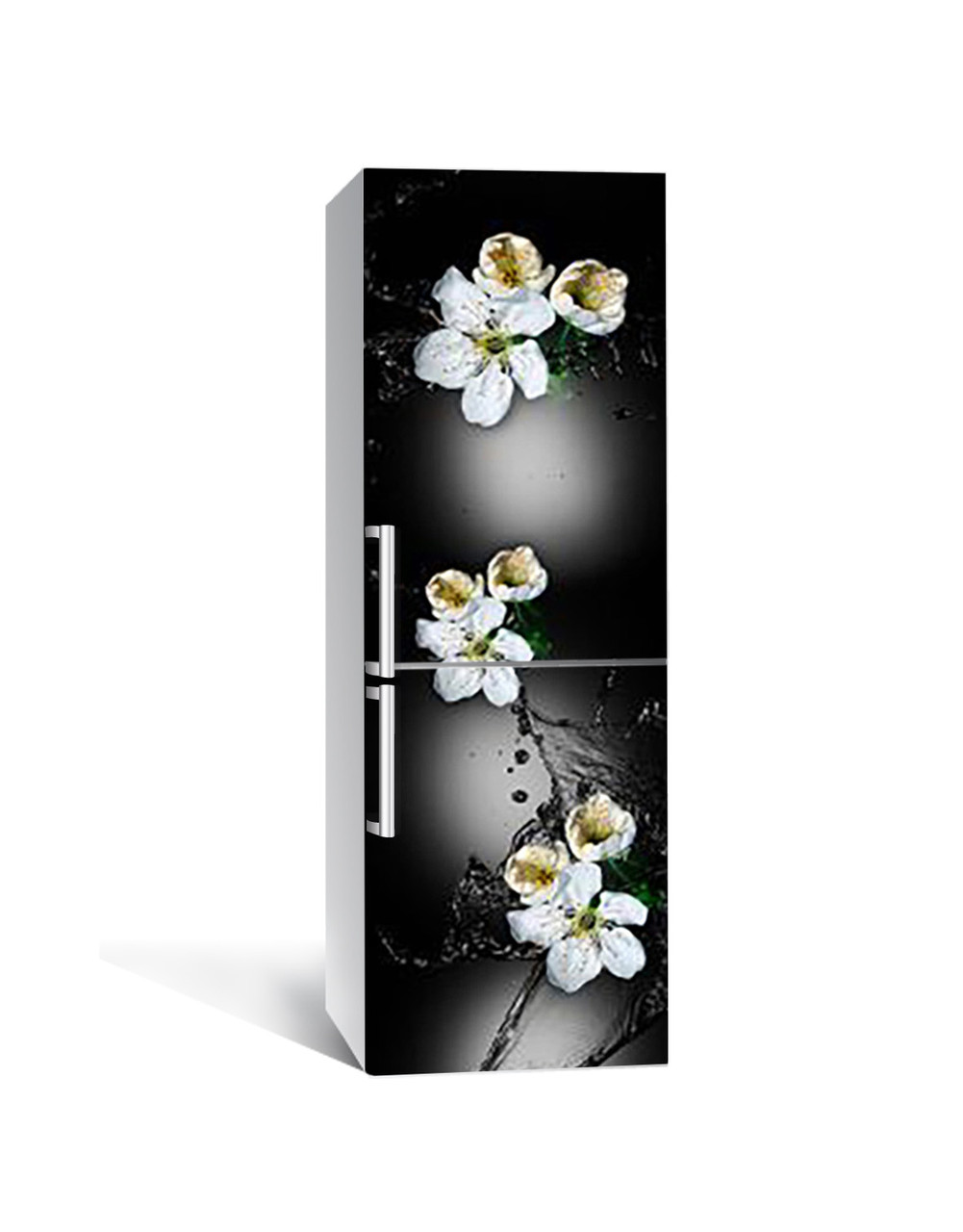 Наклейка на холодильник Zatarga «Квітковий сплеск» 650х2000 мм вінілова 3Д наклейка декор на кухню