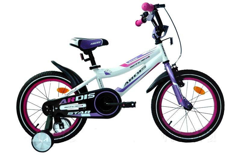 Велосипед дитячий Ardis STAR R16" 0437 Біло-фіолетовий