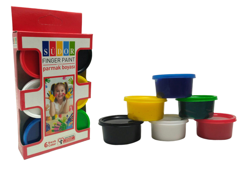 Пальчиковая краска Люкс 6 цветов Play Toys (SD822)
