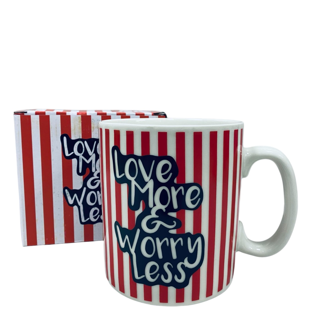 Чашка керамическая OLens 3229 800 мл Love more&worry less XXL