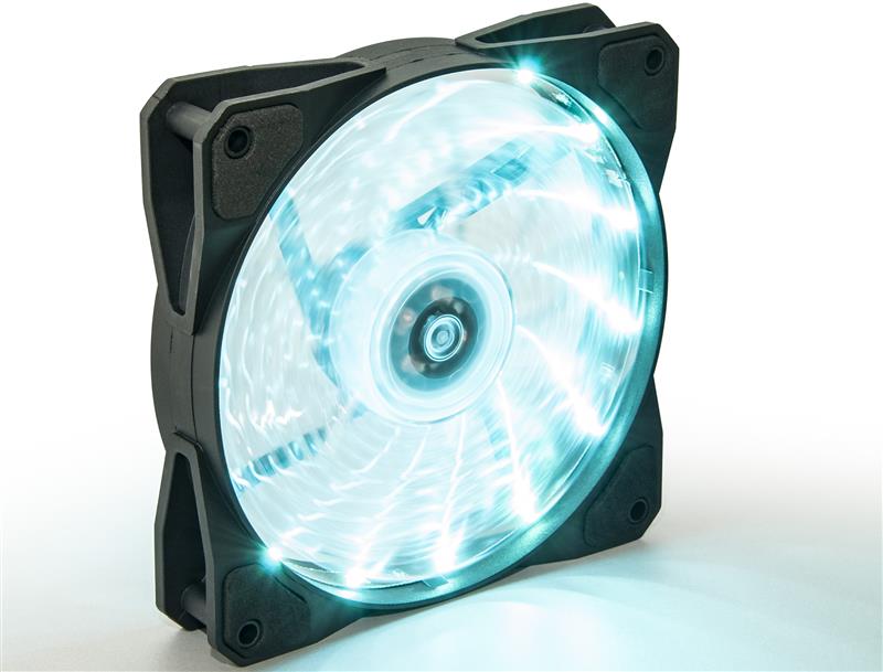 Вентилятор Frime Iris LED Fan 15LED Azure (FLF-HB120A15); 120х120х25мм, 3-pin+4-pin