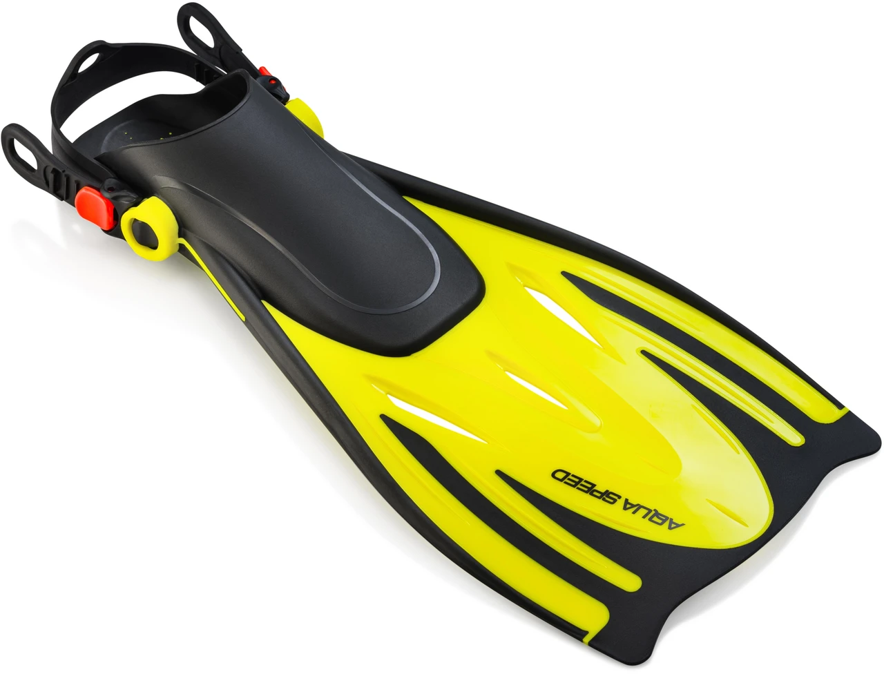 Ласты Aqua Speed Wombat 530-18-1 38/41 (24-27 см) Черно-желтые (5908217630377)