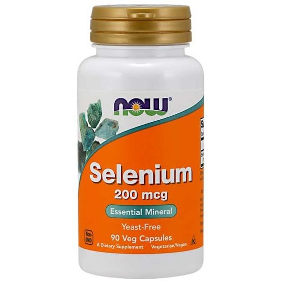Комплекс Селен и Молибден NOW Foods Selenium 200 mcg 90 Veg Caps
