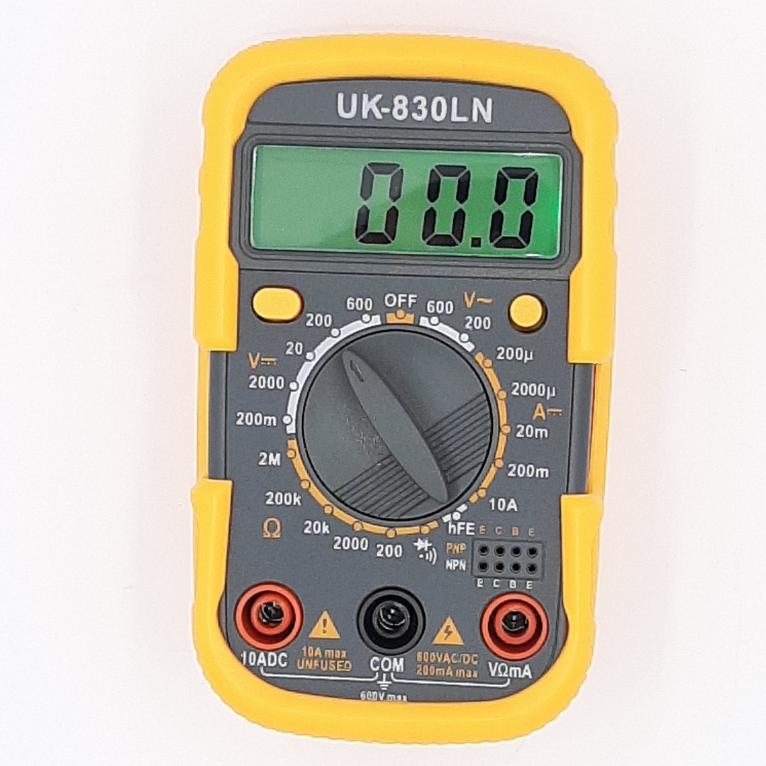 Цифровой мультиметр Digital UK-830LN с подсветкой Желтый (20053100161)