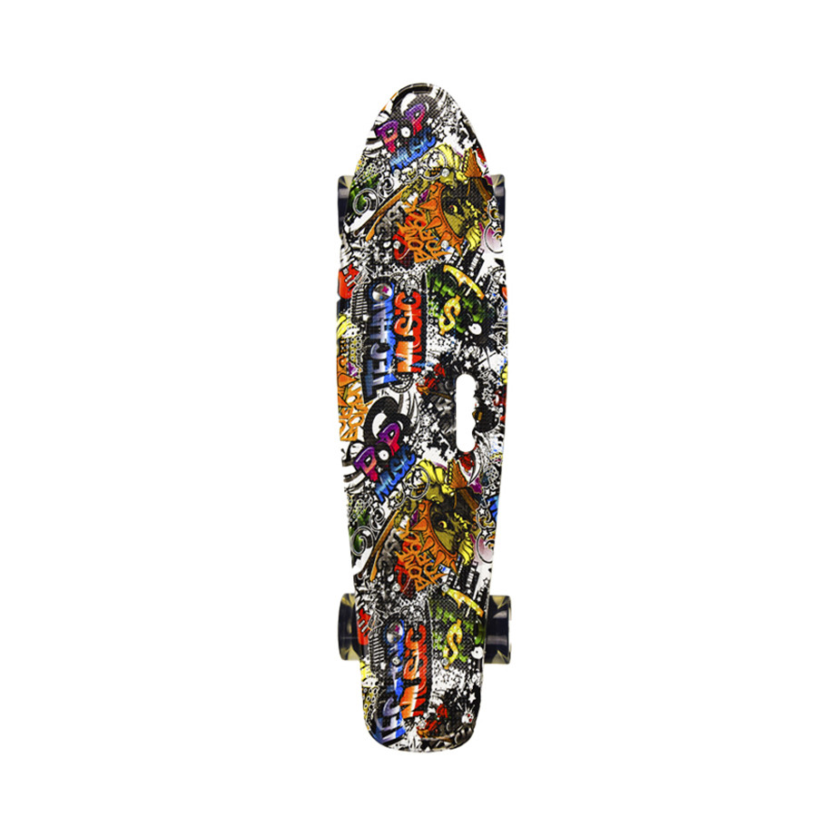 Скейт "Пенни борд" Bambi SC20426Multicolor колеса PU со светом