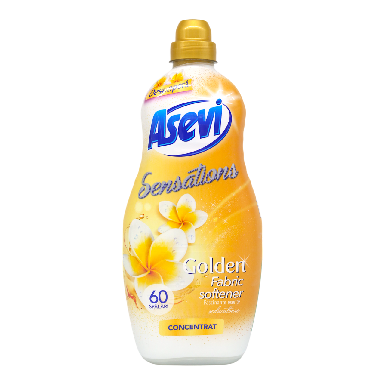Кондиционер для стирки концентрированный ASEVI Golden Sensations 60 стирок 1,44 л