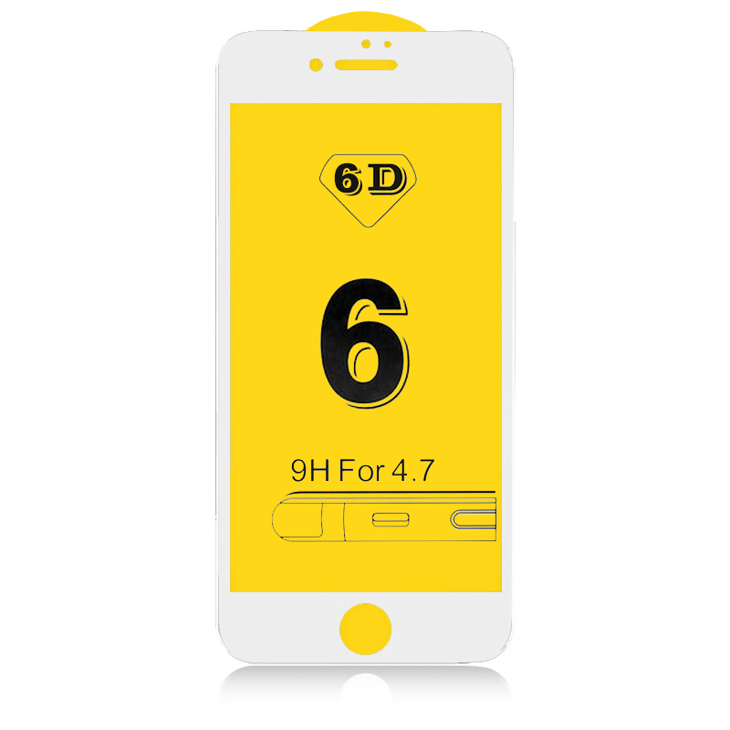 Захисне скло 5D BULLS 0.3mm Tempered Glass iPhone iPhone 6/7/8 Plus Білий (5D BULLS iPhone 6/7/8 Plus)