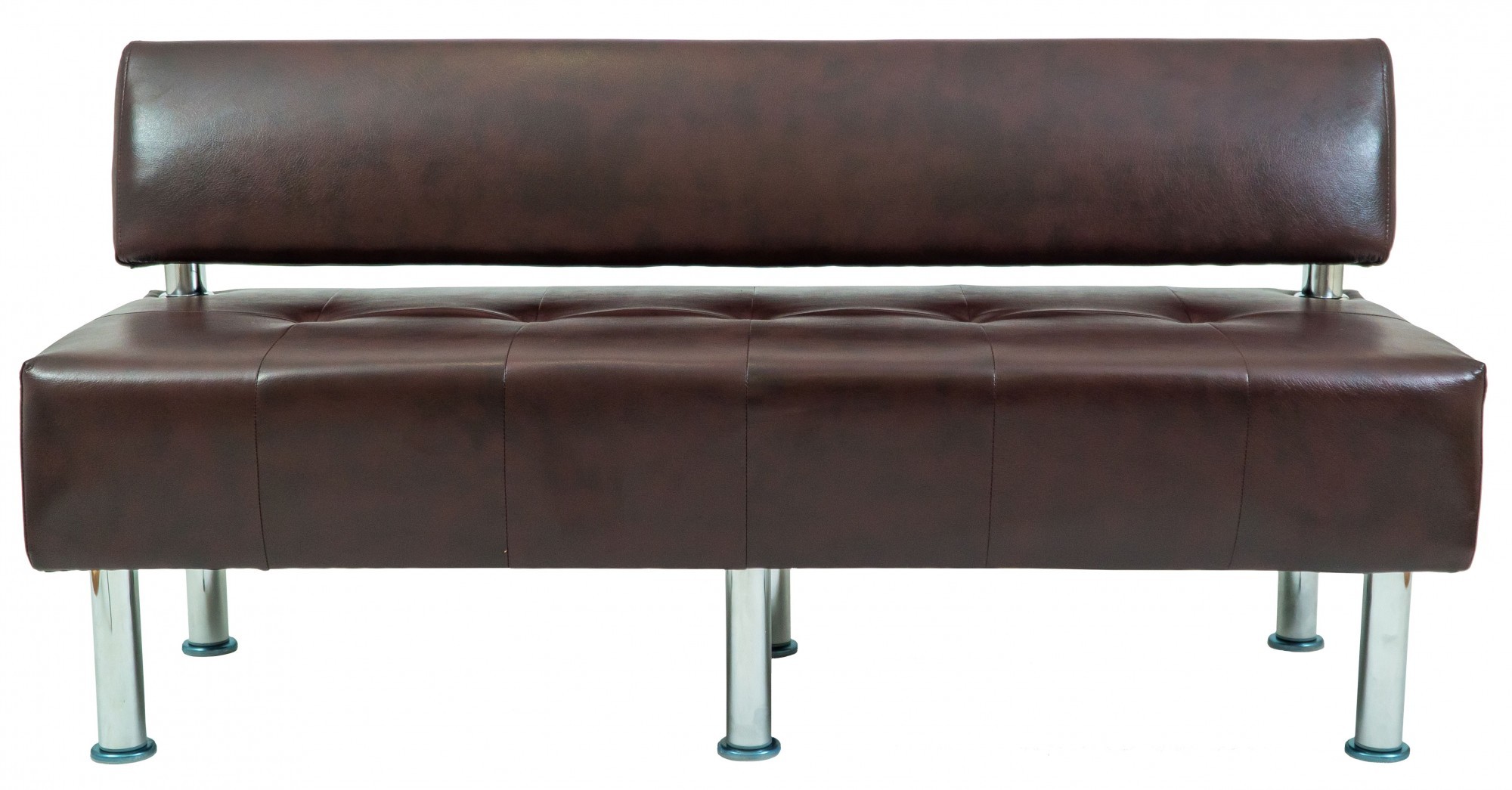 Диван Richman Офіс Двійка 1550 x 680 x 750H см Зі спинкою Титан Firenze Темно-коричневий