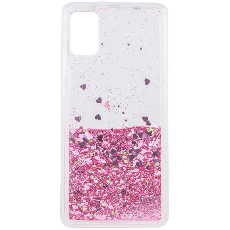 Чохол Liquid hearts для Samsung Galaxy M51 (Рожевий) 1067845