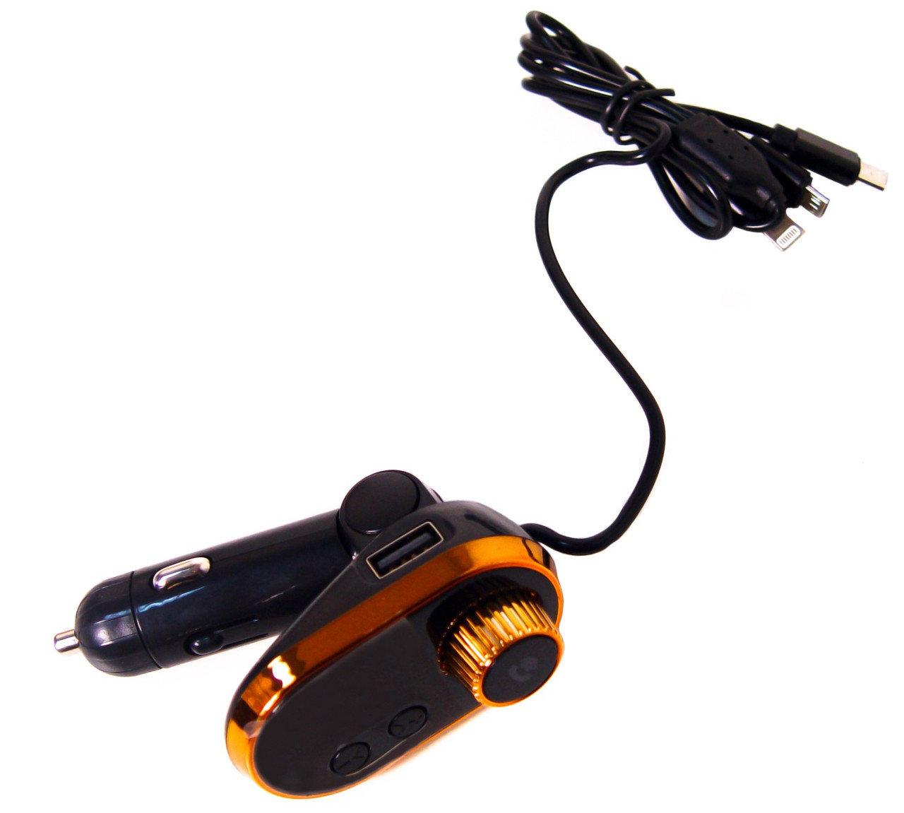 Трансмітер FM CAR Q15 5572 з Bluetooth та кабелем 3 в 1