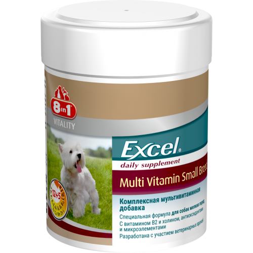Вітаміни для собак дрібних порід 8in1 Multi Vitamin Small Breed, 70 таблеток