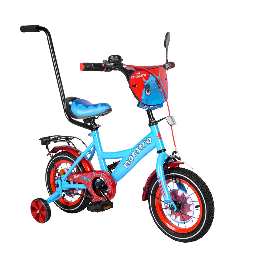 Детский 2-х колёсный велосипед TILLY Monstro 12 T-21228/1 blue+red